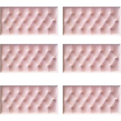 룸마인 접착식 고급 폼블 벽 매트 쿠션 70 x 35 cm, 13 핑크, 6개