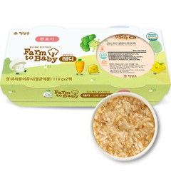 팜투베이비 레디 실온 이유식 완료기, 담백한소고기무진밥, 110g, 2개