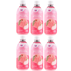 배스킨라빈스 과즙워터 피치 요거트, 500ml, 6개