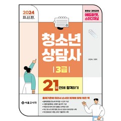 2024 청소년상담사 3급 21일만에 합격하기, 서울고시각
