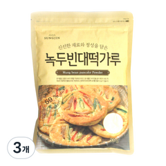 성진식품 녹두빈대떡가루, 500g, 3개