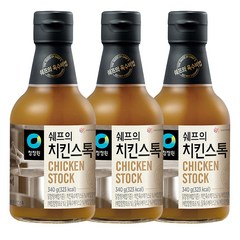 청정원 쉐프의 치킨스톡, 340g, 3개