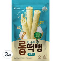 아이배냇 롱떡뻥 시금치, 시금치맛, 30g, 3개