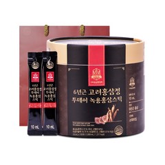 고려홍삼중앙회 6년근 고려홍삼정 투데이 녹용홍삼스틱 + 쇼핑백, 1L, 1세트
