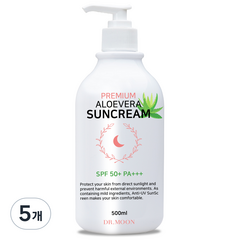 닥터문 프리미엄 대용량 알로에베라 선크림 SPF50+ PA+++, 500ml, 5개