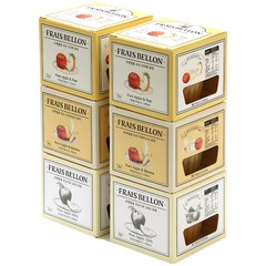 프레벨롱 국산 과일퓨레 6팩 세트, 사과, 사과바나나, 사과배, 100g, 1세트