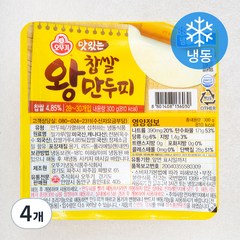 오뚜기 옛날 찹쌀 왕만두피 멀티박 (냉동), 300g, 4개