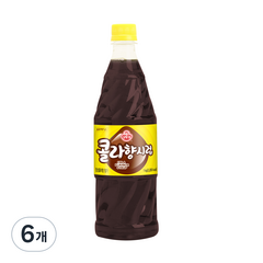 오뚜기 음료베이스 시럽(콜라), 1kg, 6개