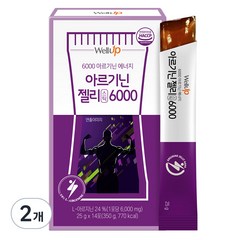 로엘 웰업 타우린 아르기닌6000 젤리스틱 파인애플맛, 350g, 2개