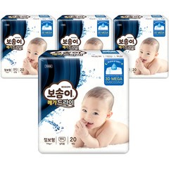 보솜이 메가드라이 팬티형 기저귀 남아용, 점보형(2XL), 80매