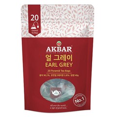 아크바 얼그레이 피라미드 티백, 2g, 20개입, 1개