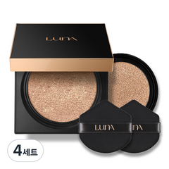 루나 롱래스팅 컨실웨어 쿠션 본품 12.5g + 리필 12.5g, 23호(미디움베이지), 4세트