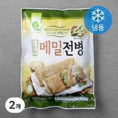 엄지식품 순한맛 메밀 전병 (냉동), 1.2kg, 2개