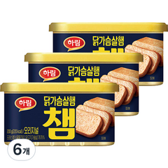 하림 닭가슴살 햄 챔 오리지널, 200g, 6개
