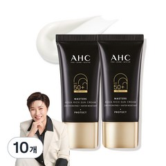 AHC 마스터즈 아쿠아 리치 선크림 SPF50+ PA++++, 10개, 30ml