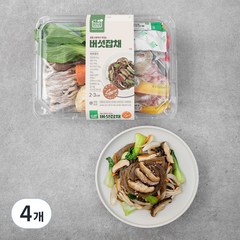 프레시밀 버섯잡채 재료, 500g, 4개