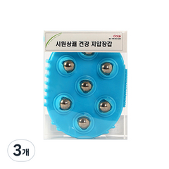 Tree 시원상쾌 건강 지압장갑 13 x 10 x 3 cm, 3개, 랜덤 발송