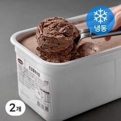 라벨리아이스크림 초코플레이크 아이스크림 (냉동), 4L, 2개