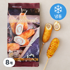 잇퀄리티 고품격 임실치즈 소세지 바사삭 핫도그 (냉동), 90g, 8개