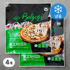 푸딩팩토리 불고기 씬피자 (냉동), 380g, 4개