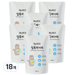 마이비 자연품은 얼룩제거제 리필 유아 세제, 300ml, 18개