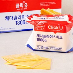 클릭유 서울우유 체다 슬라이스 치즈 100매입, 1800g, 1개
