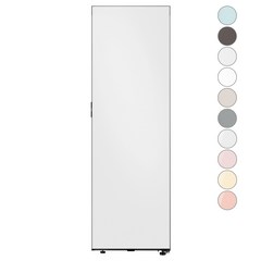 [색상선택형] 삼성전자 비스포크 스탠드형 김치플러스 1도어 키친핏 냉장고 우개폐 348L 방문설치, RQ34C7915AP