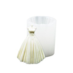 몰드비 웨딩 드레스 신부 대 3D 수제 실리콘 몰드 단품 1개입