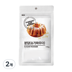 큐원 분당 슈가파우더, 110g, 2개