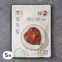 반찬단지 깻잎무침, 120g, 5개