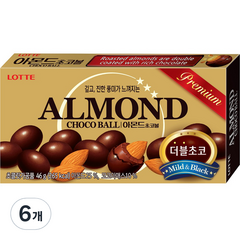 롯데제과 아몬드 초코볼, 46g, 6개