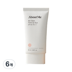 어바웃미 비 클린 톤업 선블록 SPF50+ PA++++, 50ml, 6개