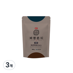 파평분식 떡볶이 소스 분말 짜장맛, 500g, 3개