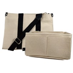 honeybag 캔버스 기저귀가방 + 멀티이너백, 톤다운 베이지(기저귀가방), 베이지(이너백)