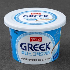 후디스 그릭요거트 플레인, 450g, 1개