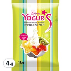 요거에스 프리미엄 요거트 파우더 플레인, 1kg, 1개입, 4개