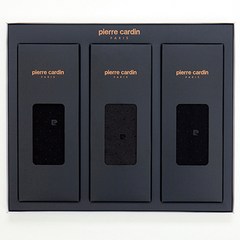 피에르가르뎅 남성용 신사 도트장목 3족 양말 선물세트 + 쇼핑백