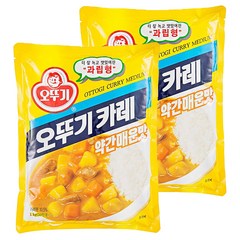 오뚜기 카레 과립형 약간매운맛, 1kg, 2개