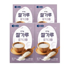 베베쿡 유기농 쌀가루 중기2 25g x 10p, 4개입, 250g