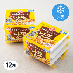오뚜기 제주콩으로 만든 생낫또 3개입 (냉동), 168g, 12개