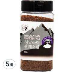 내츄럴스파이스 히말라야 훈제소금, 5개, 500g