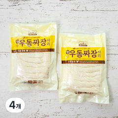 칠갑농산 생 우동 짜장사리 전문점용, 1.5kg, 4개