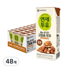 연세우유 뼈를 생각한 고칼슘 두유 호두 & 아몬드, 190ml, 48개