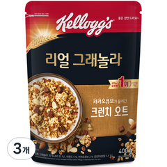 리얼 그래놀라 크런치오트, 3개, 400g