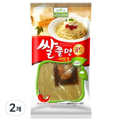 칠갑농산 쌀쫄면골드 + 비빔장, 600g, 2개
