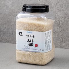 엉클탁 씻어나온 백미, 4kg, 1통