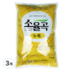 송학곡자 미국밀 누룩, 3개, 1kg