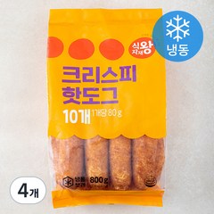 식자재왕 크리스피 핫도그 (냉동), 800g, 4개