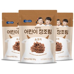 베베쿡 처음먹는 어린이 장조림 100g, 3개, 소고기