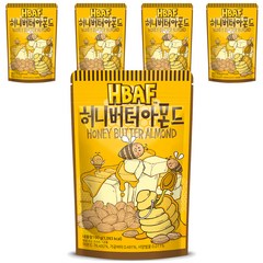 HBAF 허니버터 아몬드, 190g, 5개